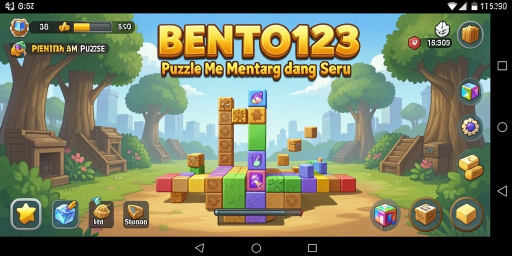 Screenshot gameplay Puzzle dari BENTO123 yang menampilkan tantangan seru.