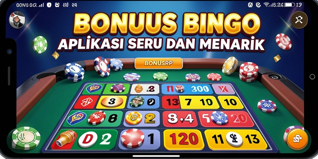 Gameplay seru Bingo dalam BONUSRP yang menampilkan keseruan permainan.