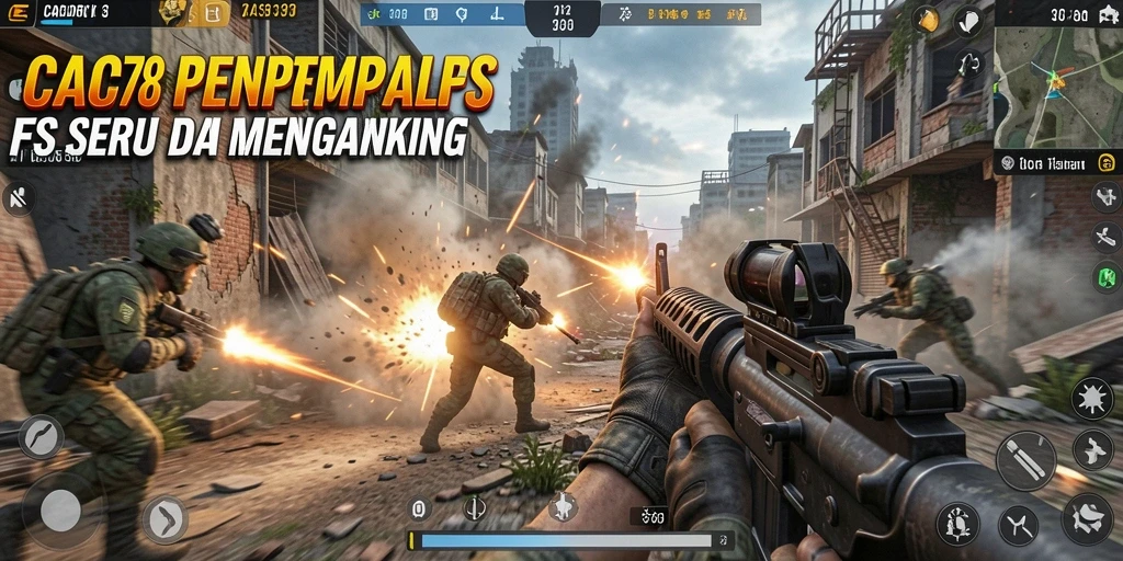 Tampilan penuh aksi dari gameplay seru CACOR78.