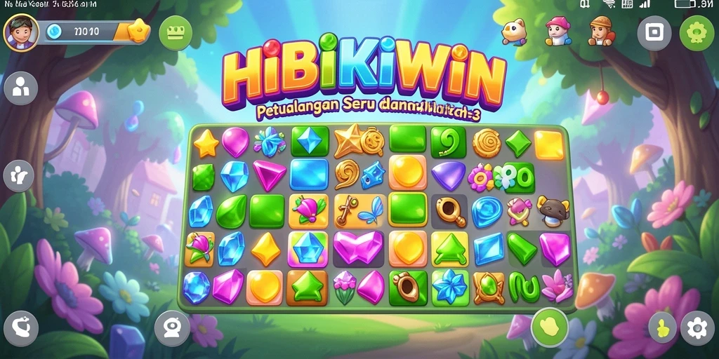 Tangkapan layar yang menampilkan gameplay HIBIKIWIN yang menantang.