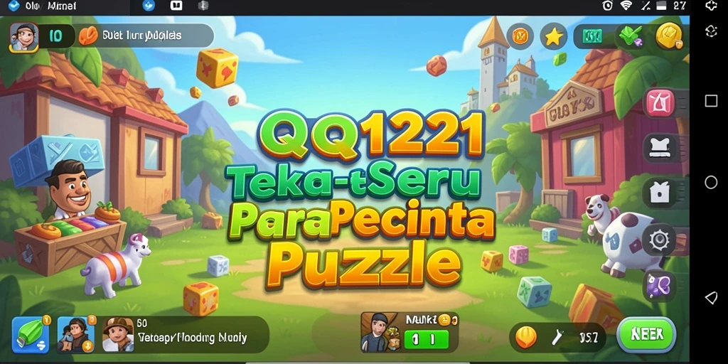 Screenshot gameplay QQ1221 yang menunjukkan tantangan puzzle yang menarik.