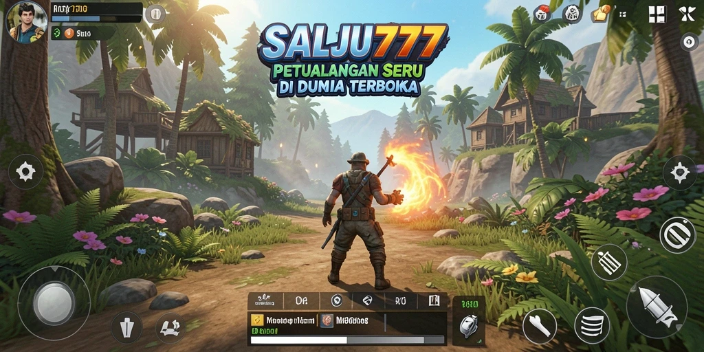 Tampilan gameplay SALJU777 yang mendebarkan dan luas.