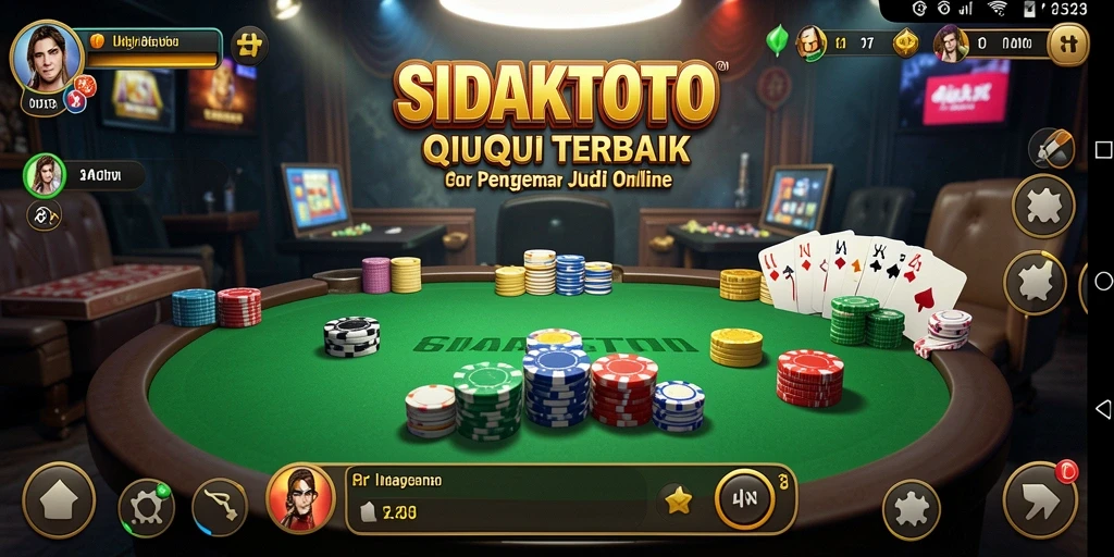 Tampilan menarik dari gameplay QiuQiu di SIDAKTOTO.