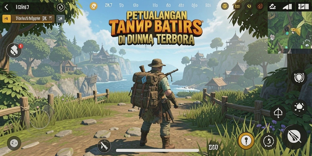 Tampilan gameplay ZK7 yang menampilkan petualangan Open World yang seru.