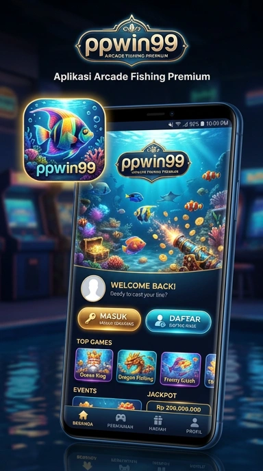 Tampilan utama aplikasi ppwin99 yang menawan.